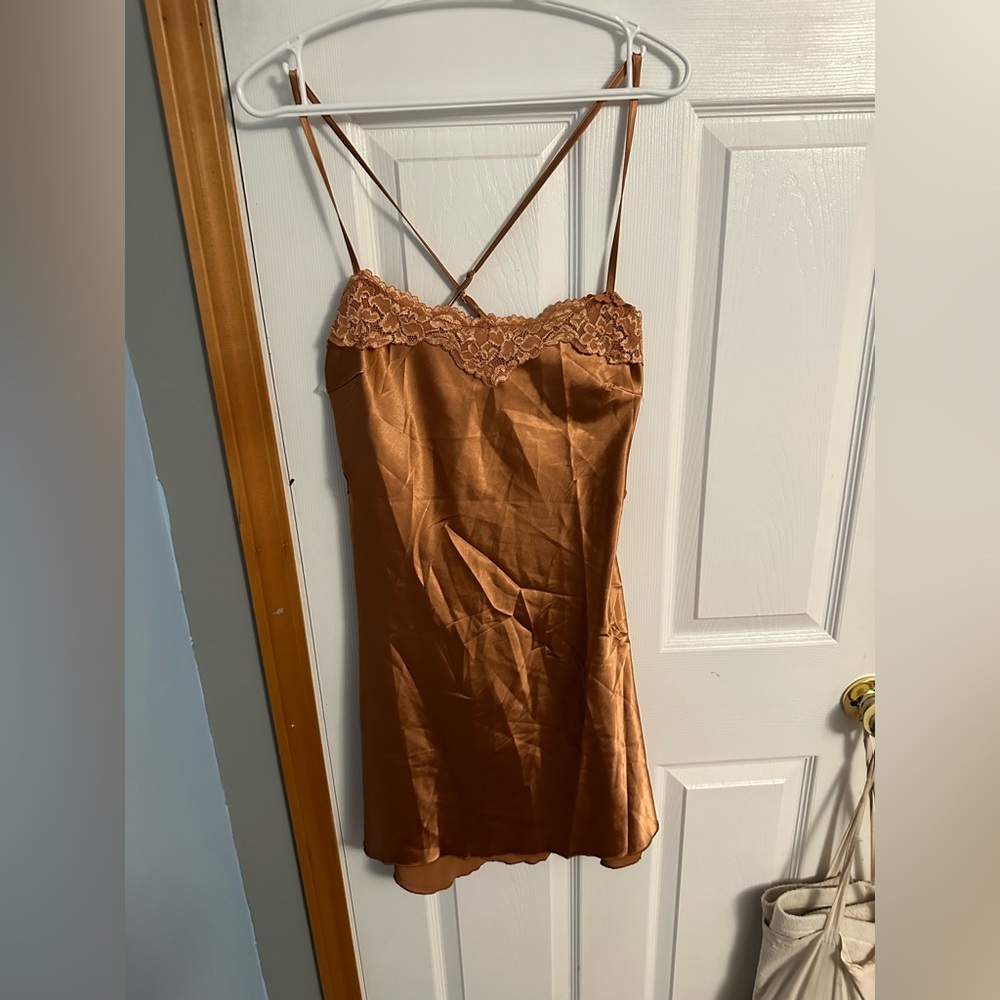12th tribe burnt orange dress